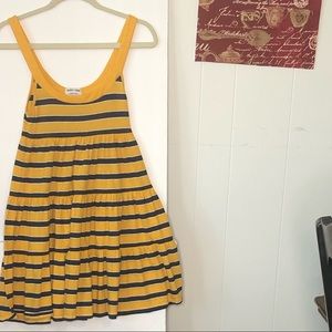 victoria secret Univ. pink yellow striped dress S